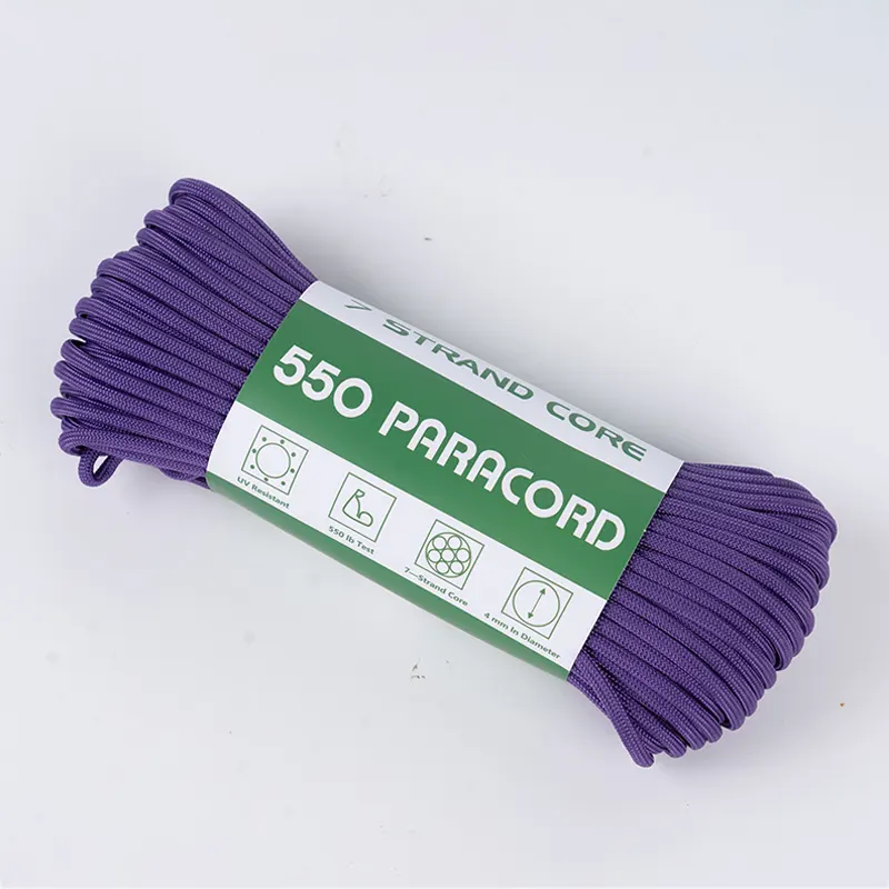 7 Strand Core 4mm цврста виолетова 550 полиестер Paracord